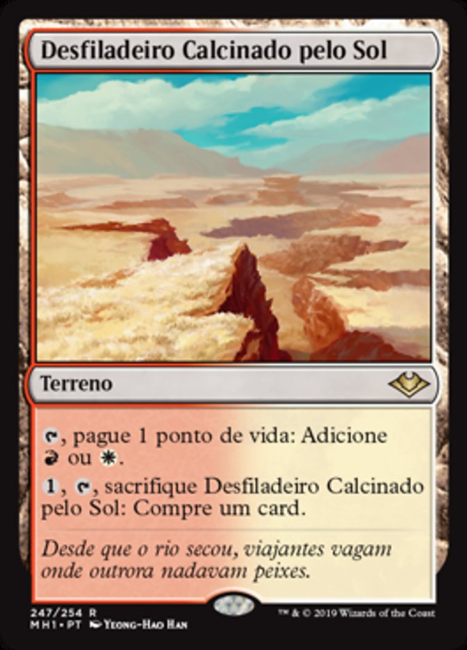 Desfiladeiro Calcinado pelo Sol / Sunbaked Canyon - Magic: The Gathering - MoxLand