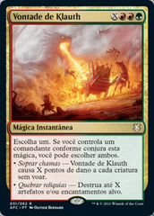 Vontade de Klauth / Klauth's Will - Magic: The Gathering - MoxLand