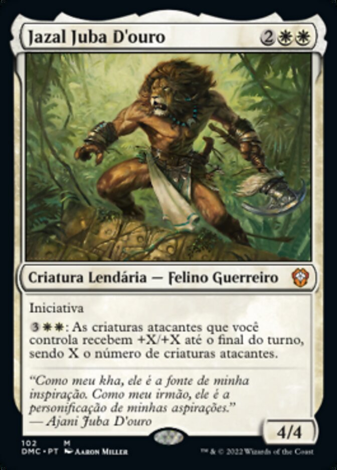 Jazal Juba D'ouro / Jazal Goldmane - Magic: The Gathering - MoxLand