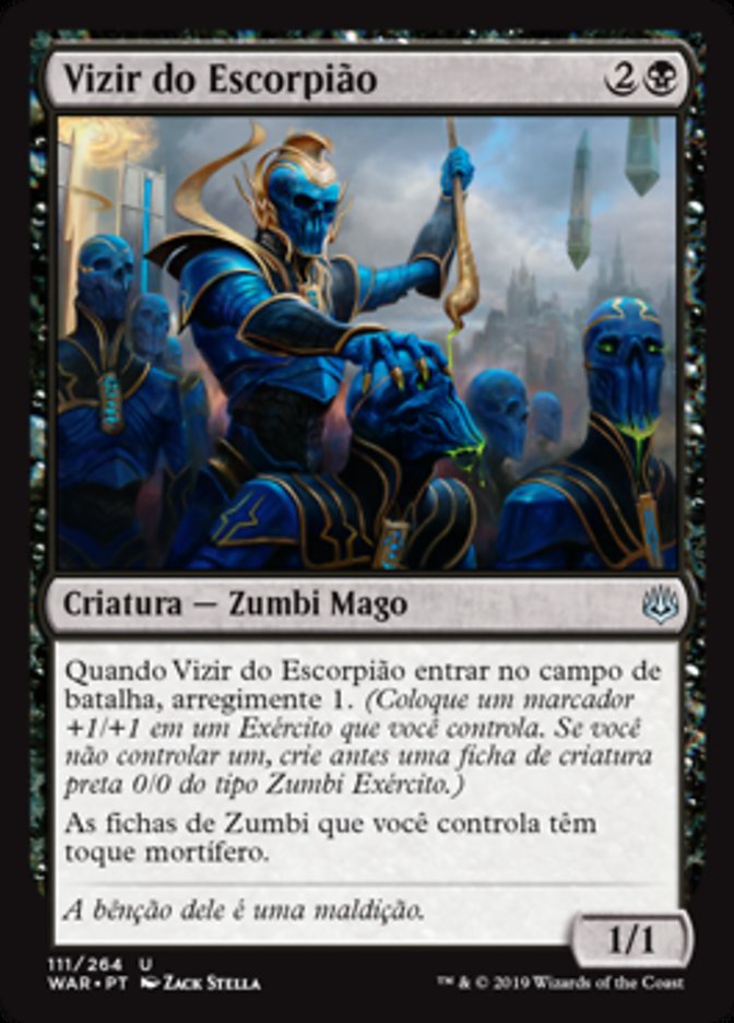 Vizir do Escorpião / Vizier of the Scorpion - Magic: The Gathering - MoxLand