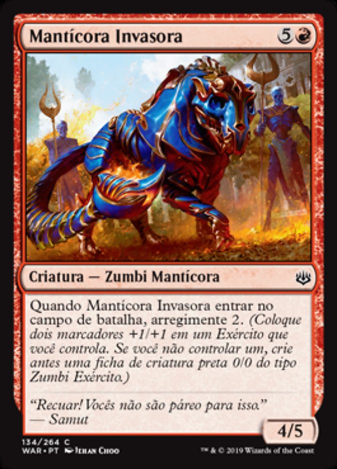 Mantícora Invasora / Invading Manticore - Magic: The Gathering - MoxLand