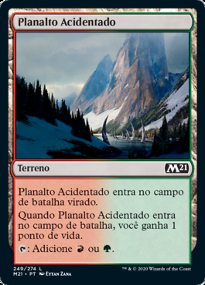 Planalto Acidentado / Rugged Highlands - Magic: The Gathering - MoxLand