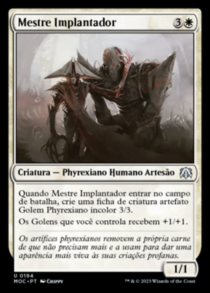 Mestre Implantador / Master Splicer - Magic: The Gathering - MoxLand