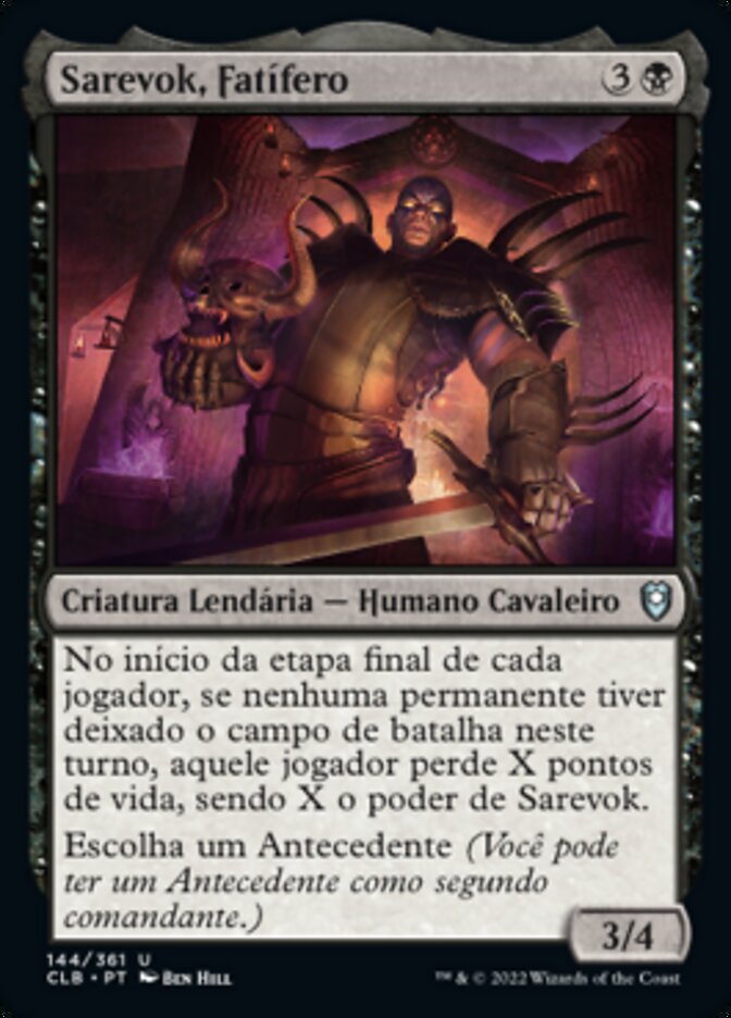 Sarevok, Fatífero / Sarevok, Deathbringer - Magic: The Gathering - MoxLand