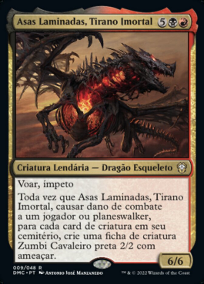 Asas Laminadas, Tirano Imortal / Bladewing, Deathless Tyrant - Magic: The Gathering - MoxLand