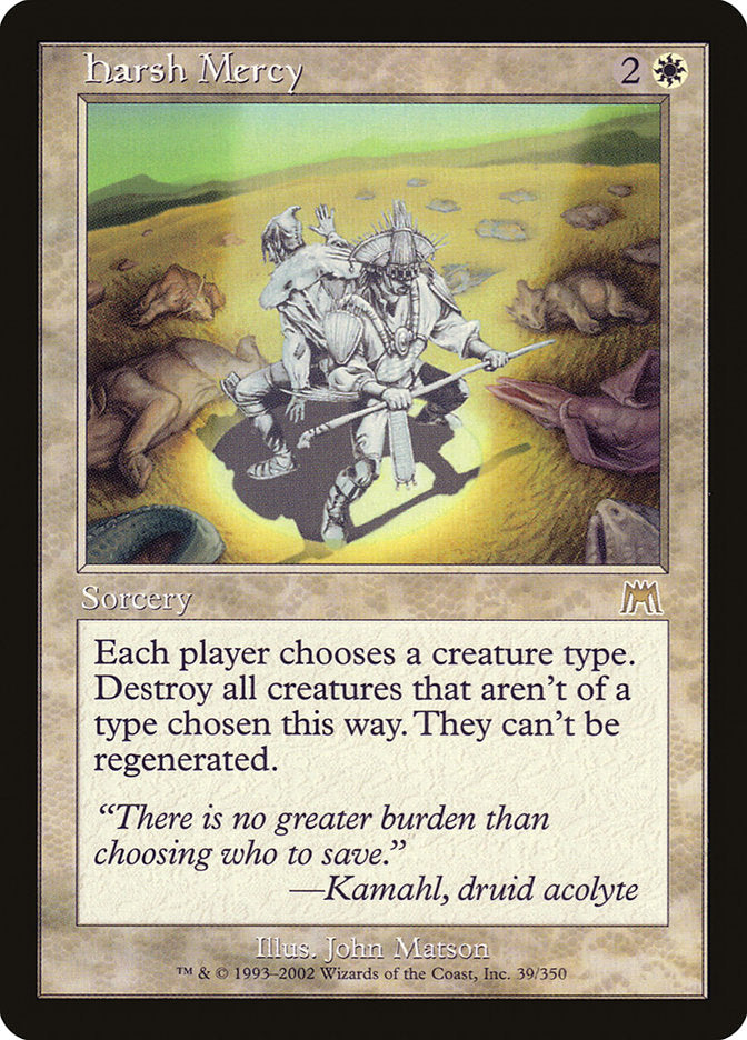 Arbítrio Rigoroso / Harsh Mercy - Magic: The Gathering - MoxLand
