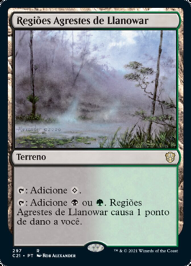 Regiões Agrestes de Llanowar / Llanowar Wastes - Magic: The Gathering - MoxLand