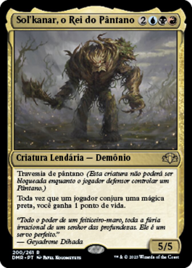 Sol'kanar, o Rei do Pântano / Sol'kanar the Swamp King - Magic: The Gathering - MoxLand