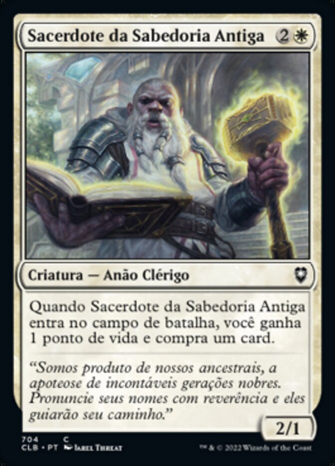 Sacerdote da Sabedoria Antiga / Priest of Ancient Lore - Magic: The Gathering - MoxLand