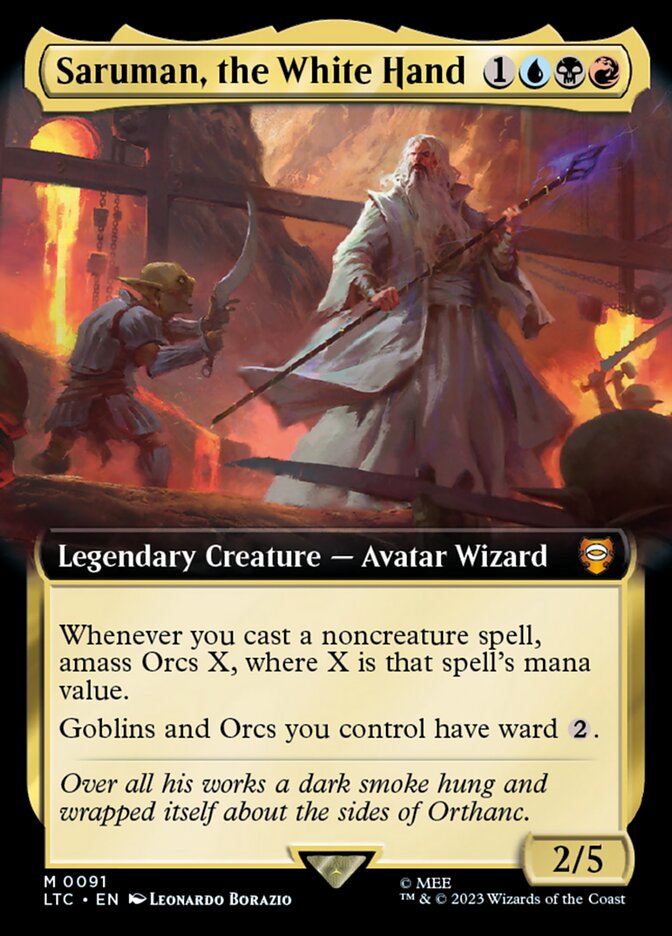 Saruman, A Mão Branca / Saruman, the White Hand - Magic: The Gathering - MoxLand