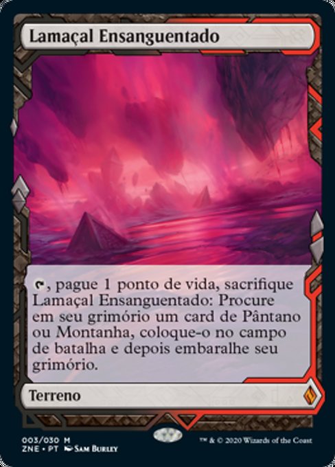 Lamaçal Ensangüentado / Bloodstained Mire - Magic: The Gathering - MoxLand