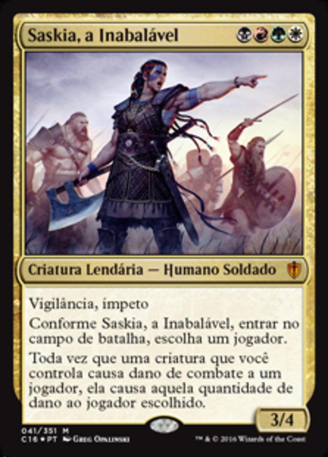 Saskia, a Inabalável / Saskia the Unyielding - Magic: The Gathering - MoxLand