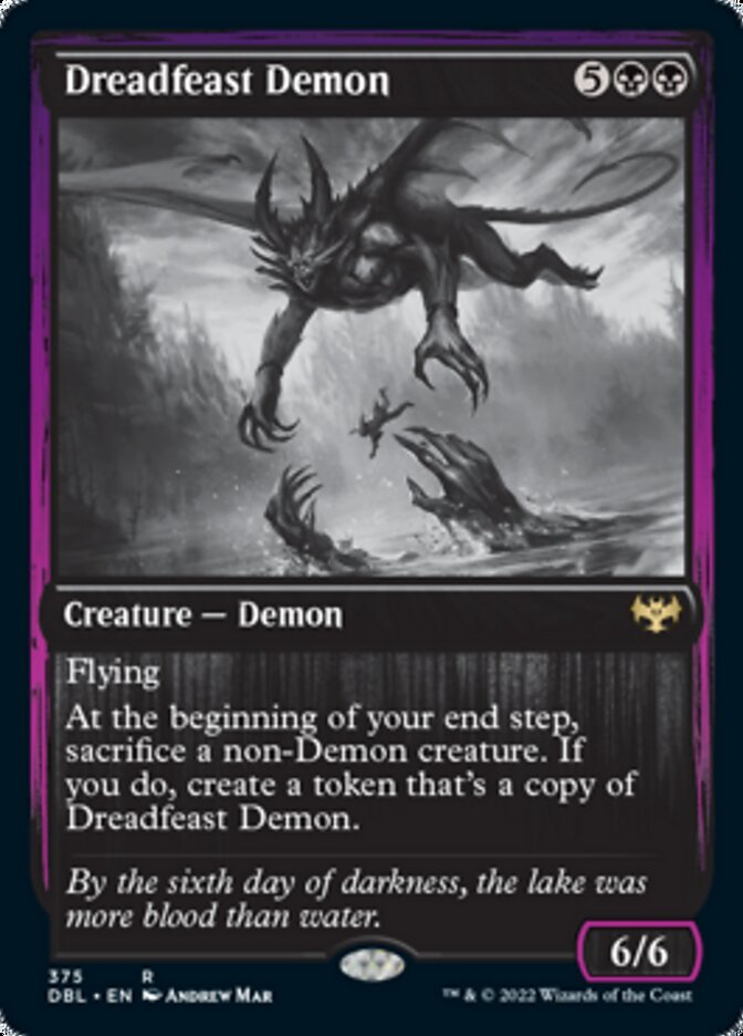 Demônio do Banquete Pavoroso / Dreadfeast Demon - Magic: The Gathering - MoxLand