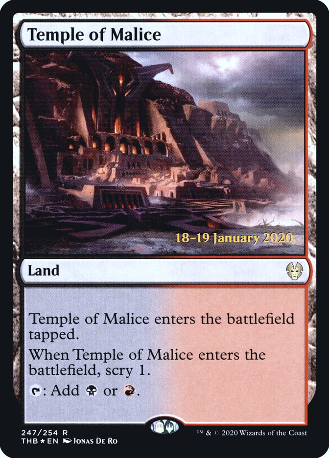 Templo da Maleficência / Temple of Malice - Magic: The Gathering - MoxLand