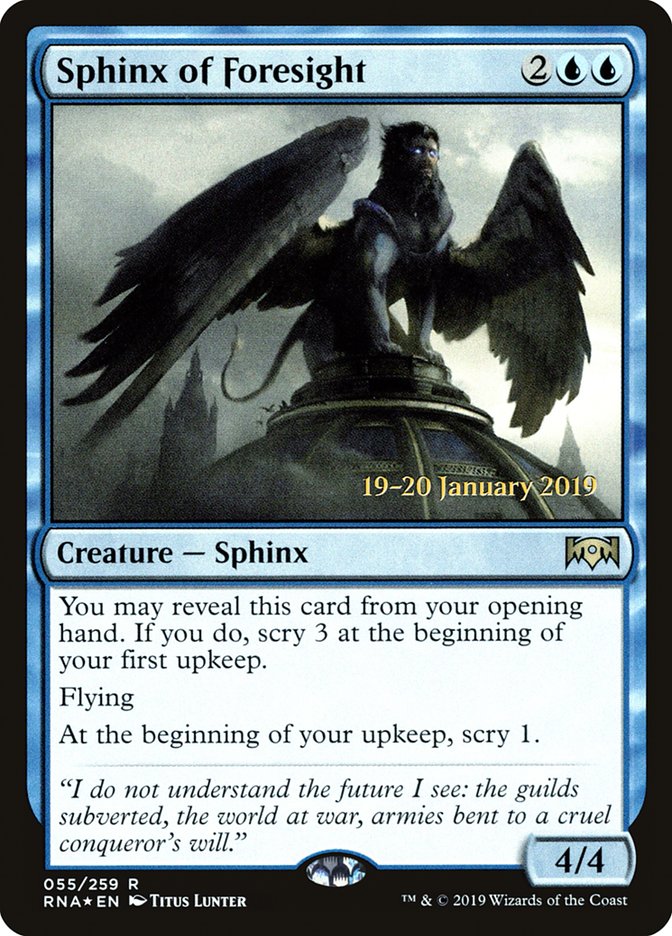 Esfinge da Previdência / Sphinx of Foresight - Magic: The Gathering - MoxLand