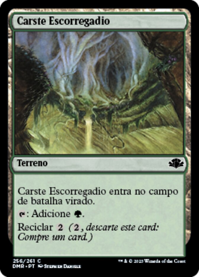 Carste Escorregadio / Slippery Karst - Magic: The Gathering - MoxLand