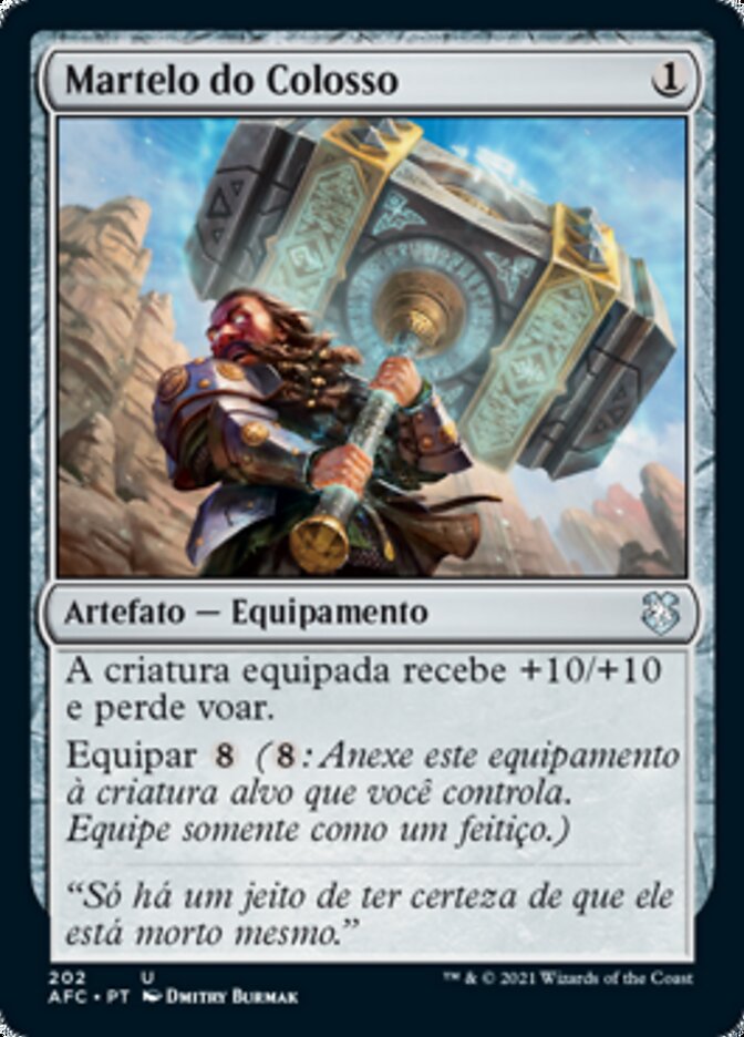 Martelo do Colosso / Colossus Hammer - Magic: The Gathering - MoxLand