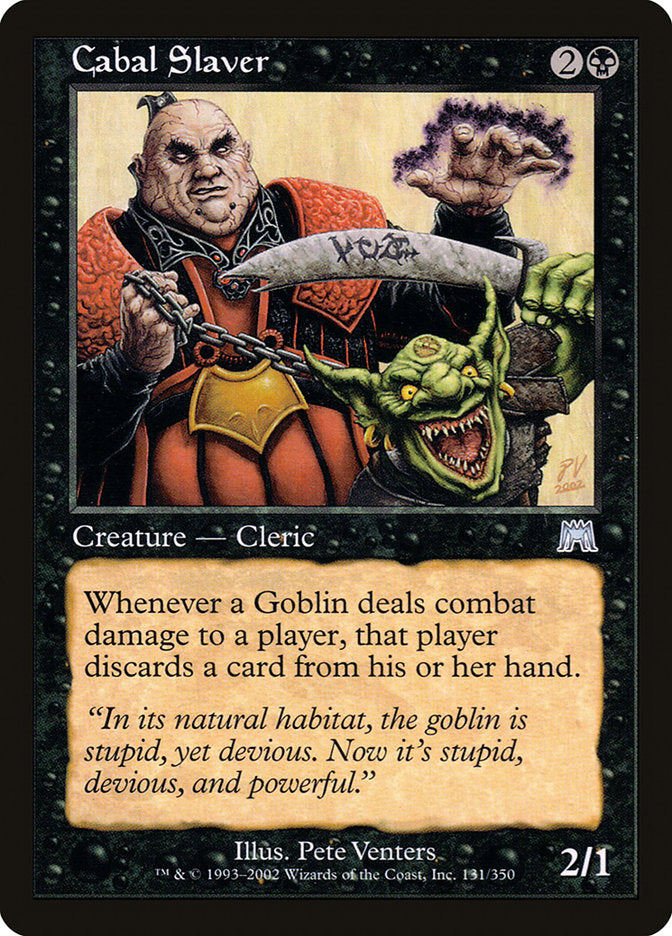 Escravizador da Cabala / Cabal Slaver - Magic: The Gathering - MoxLand