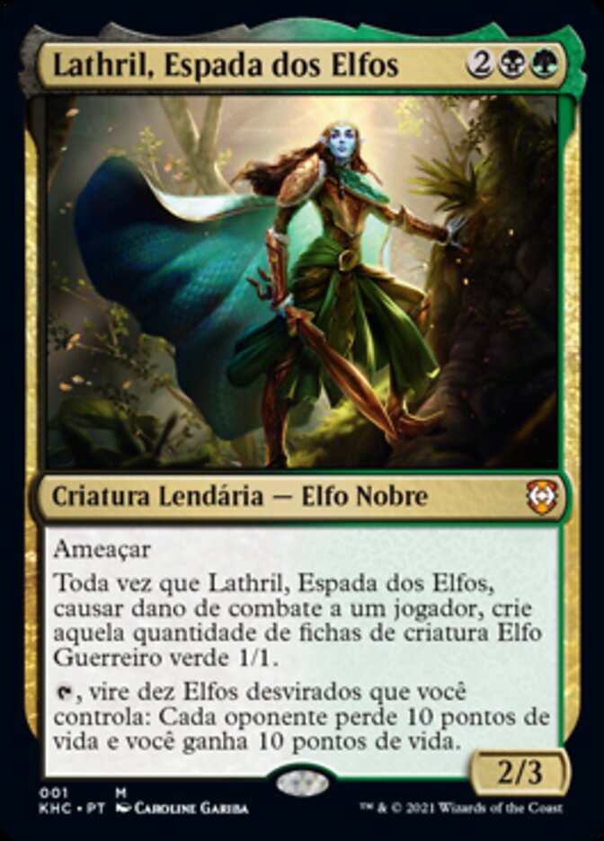 Lathril, Espada dos Elfos / Lathril, Blade of the Elves - Magic: The Gathering - MoxLand