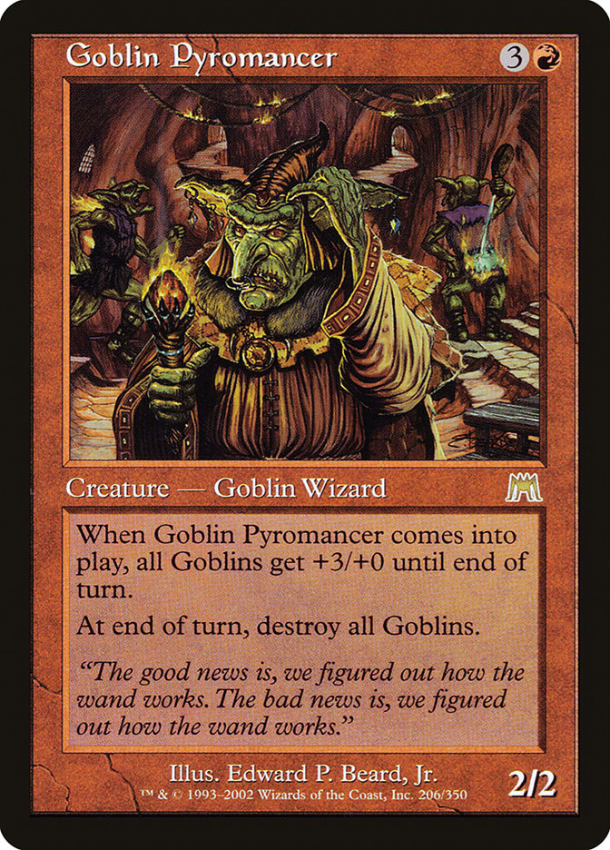 Piromante Goblin / Goblin Pyromancer - Magic: The Gathering - MoxLand