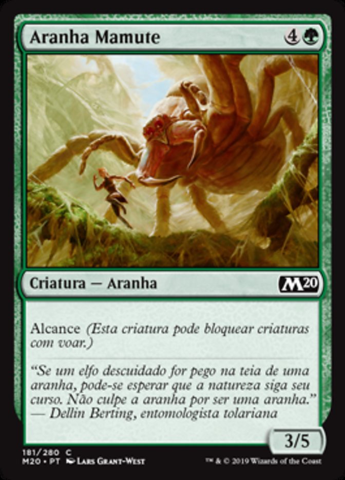 Aranha Mamute / Mammoth Spider - Magic: The Gathering - MoxLand