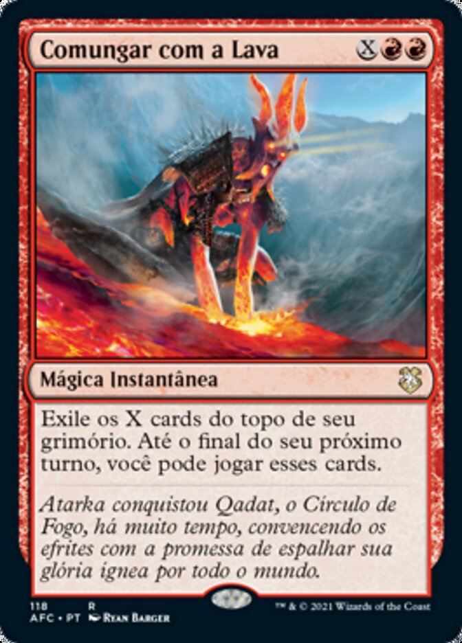 Comungar com a Lava / Commune with Lava - Magic: The Gathering - MoxLand