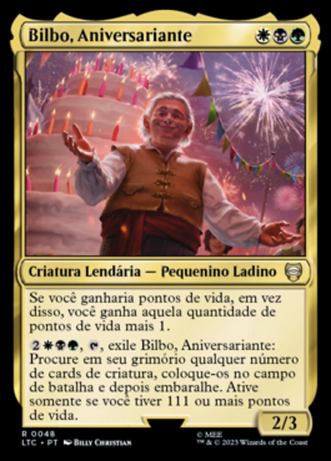 Bilbo, Aniversariante / Bilbo, Birthday Celebrant - Magic: The Gathering - MoxLand