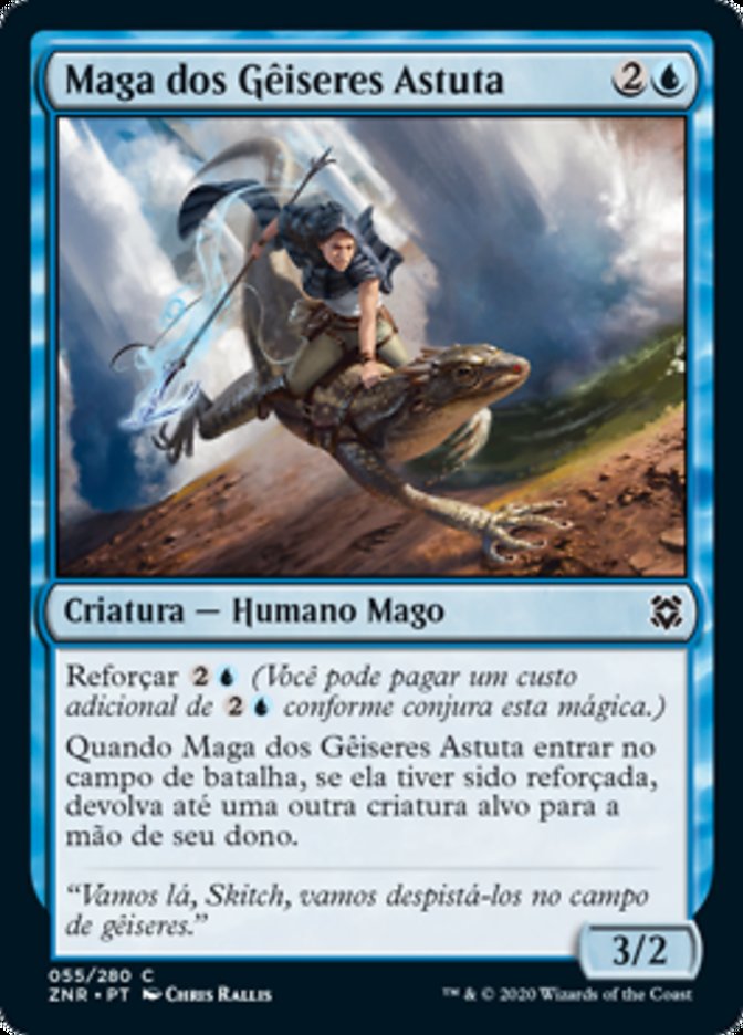 Maga dos Gêiseres Astuta / Cunning Geysermage - Magic: The Gathering - MoxLand