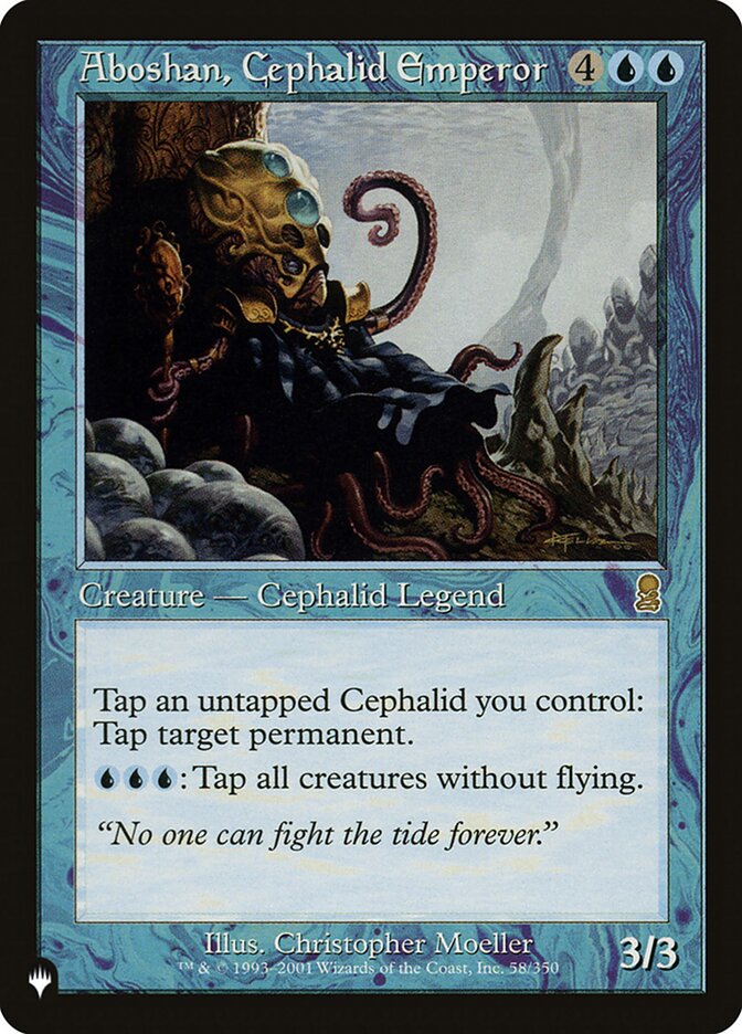 Aboshan, Imperador Cefálida / Aboshan, Cephalid Emperor - Magic: The Gathering - MoxLand