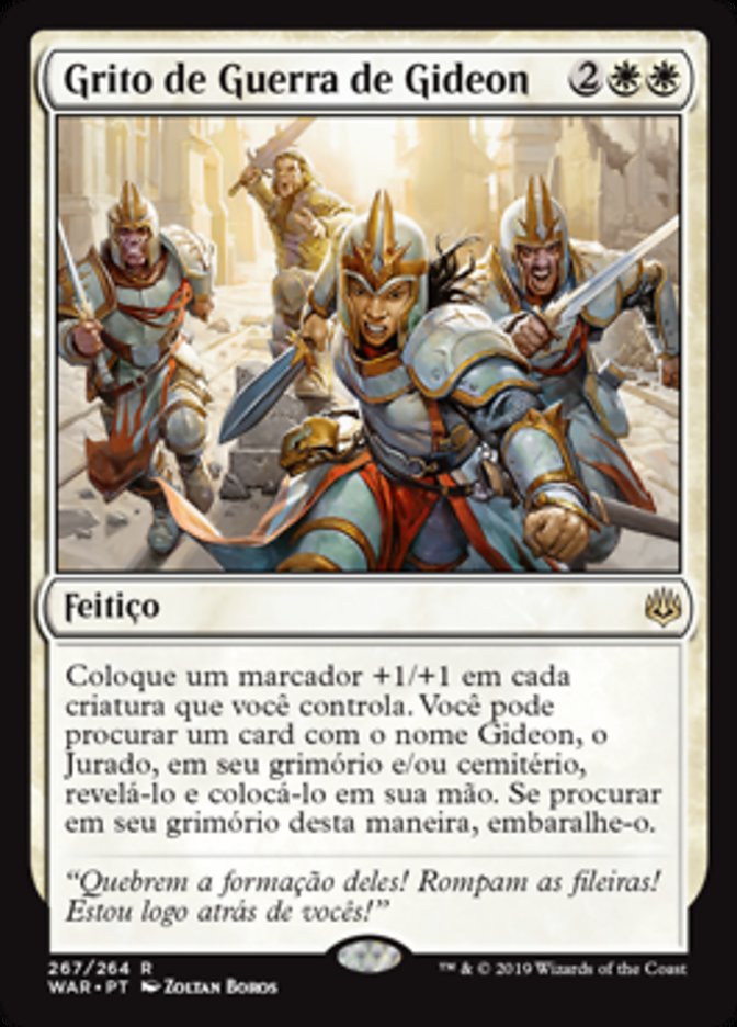 Grito de Guerra de Gideon / Gideon's Battle Cry - Magic: The Gathering - MoxLand