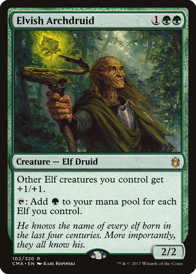 Arqueodruida Elfo / Elvish Archdruid - Magic: The Gathering - MoxLand