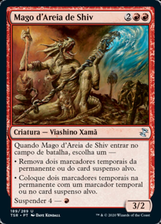 Mago d'Areia de Shiv / Shivan Sand-Mage - Magic: The Gathering - MoxLand