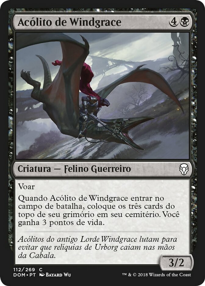 Acólito de Windgrace / Windgrace Acolyte - Magic: The Gathering - MoxLand