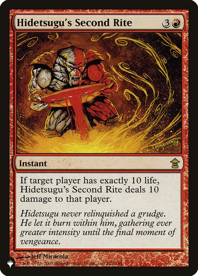 Segundo Rito de Hidetsugu / Hidetsugu's Second Rite - Magic: The Gathering - MoxLand