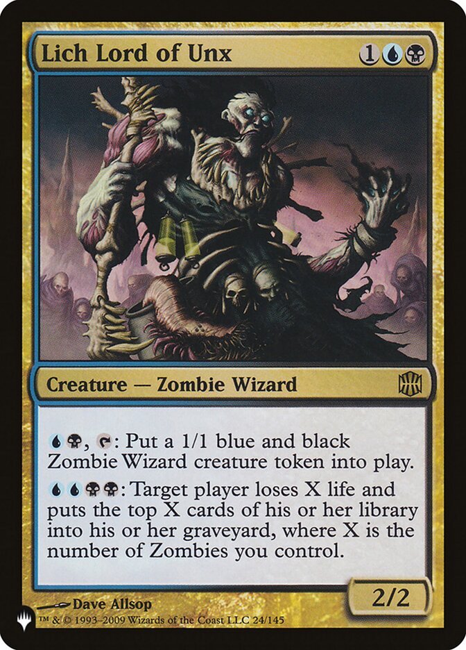 Senhor Lich de Unx / Lich Lord of Unx - Magic: The Gathering - MoxLand