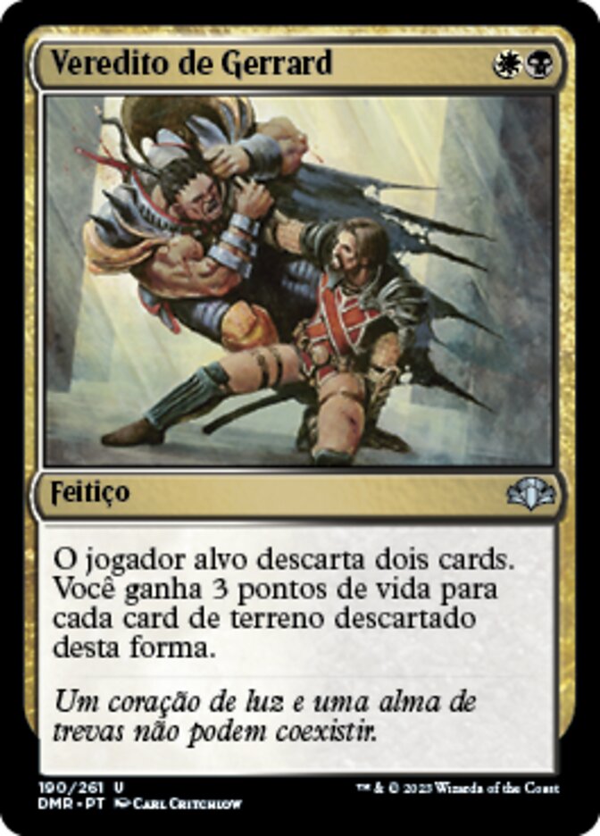 Veredito de Gerrard / Gerrard's Verdict - Magic: The Gathering - MoxLand