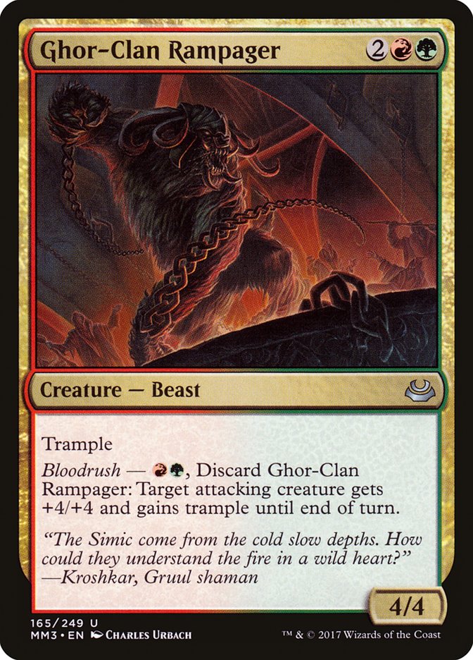 Furor do Clã Ghor / Ghor-Clan Rampager - Magic: The Gathering - MoxLand