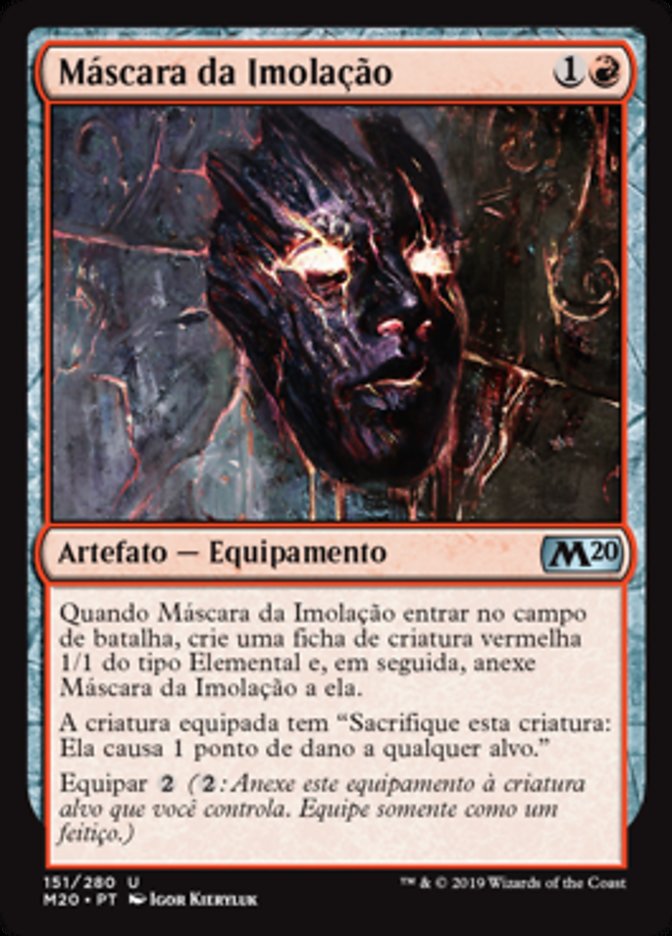 Máscara da Imolação / Mask of Immolation - Magic: The Gathering - MoxLand