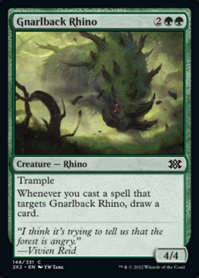 Rinoceronte Dorsonodoso / Gnarlback Rhino - Magic: The Gathering - MoxLand