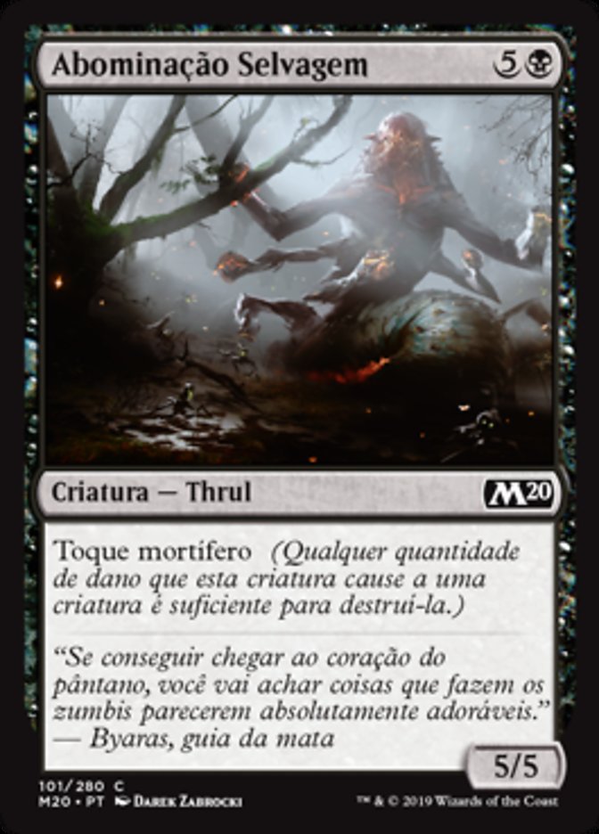 Abominação Selvagem / Feral Abomination - Magic: The Gathering - MoxLand