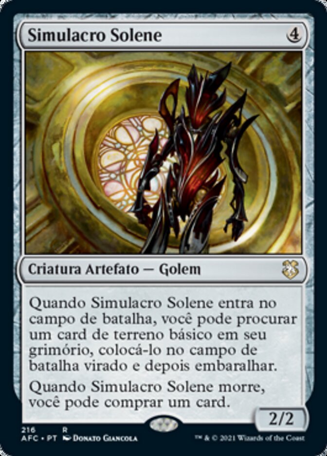 Simulacro Solene / Solemn Simulacrum - Magic: The Gathering - MoxLand