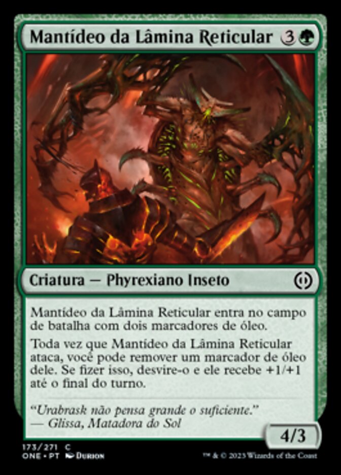 Mantídeo da Lâmina Reticular / Lattice-Blade Mantis - Magic: The Gathering - MoxLand