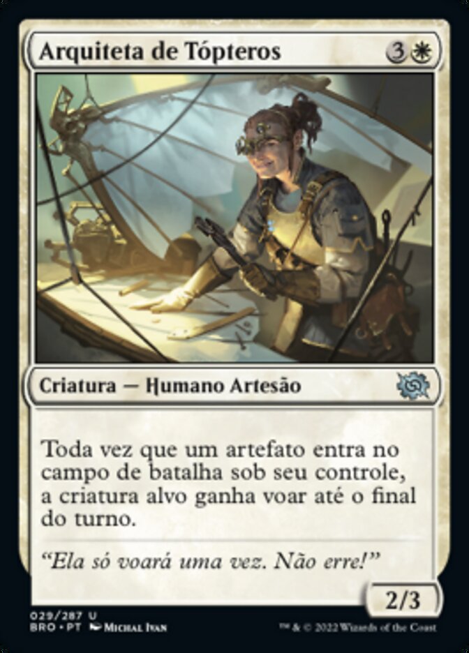 Arquiteta de Tópteros / Thopter Architect - Magic: The Gathering - MoxLand