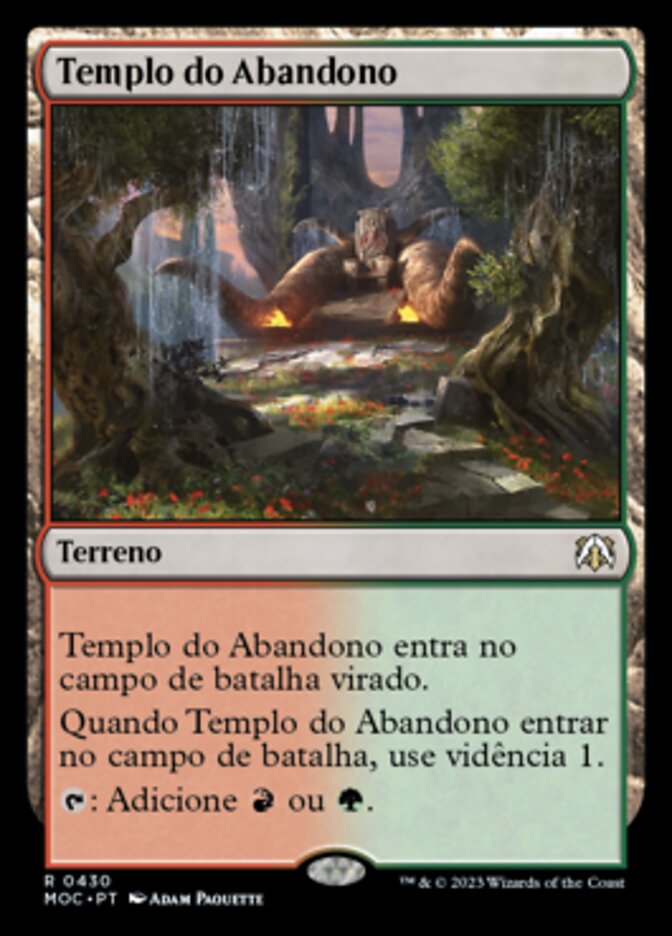 Templo do Abandono / Temple of Abandon - Magic: The Gathering - MoxLand