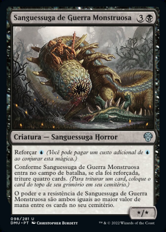 Sanguessuga de Guerra Monstruosa / Monstrous War-Leech - Magic: The Gathering - MoxLand