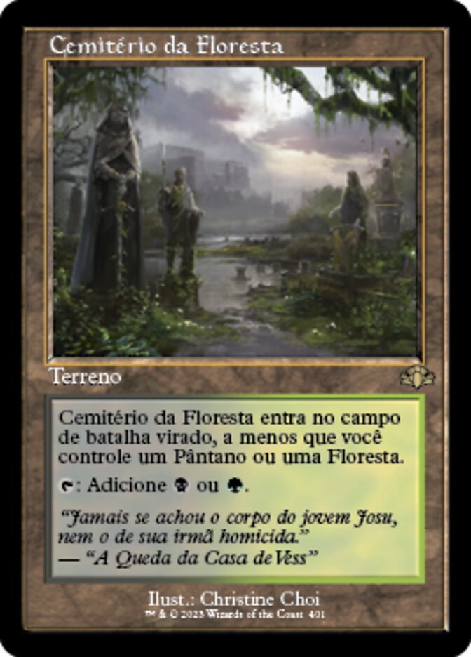 Cemitério da Floresta / Woodland Cemetery - Magic: The Gathering - MoxLand