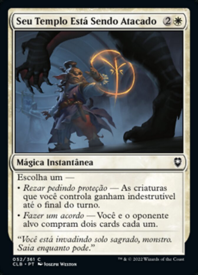 Seu Templo Está Sendo Atacado / Your Temple Is Under Attack - Magic: The Gathering - MoxLand