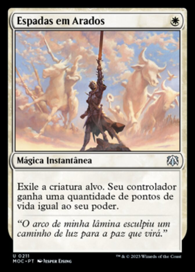 Espadas em Arados / Swords to Plowshares - Magic: The Gathering - MoxLand