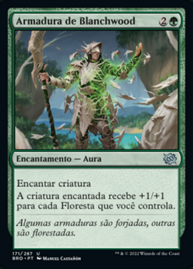 Armadura de Blanchwood / Blanchwood Armor - Magic: The Gathering - MoxLand