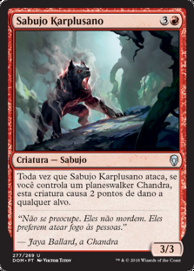 Sabujo Karplusano / Karplusan Hound - Magic: The Gathering - MoxLand